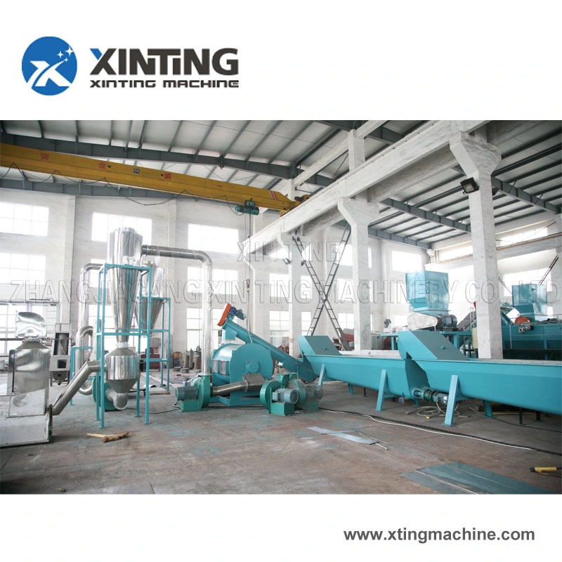 Polytime Waste Scrap Plastic HDPE Pet Bottle Flakes Crushing Recycling Washing Plant Equipment Machine Line