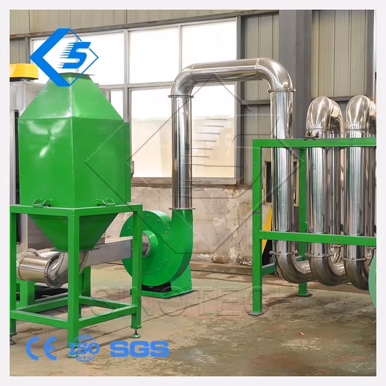 Linha de lavagem para reciclagem de garrafas pet Sinotech Flocos de plástico Lavagem e secagem Máquina de reciclagem/Equipamento Flocos de plástico para reciclagem de máquinas de lavar